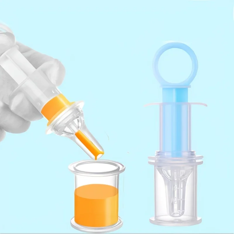 20ml/0.7oz Liquid Baby Medicine Dropper With Measure Cup - Silicone Oral Feeding Syringe With Pacifier