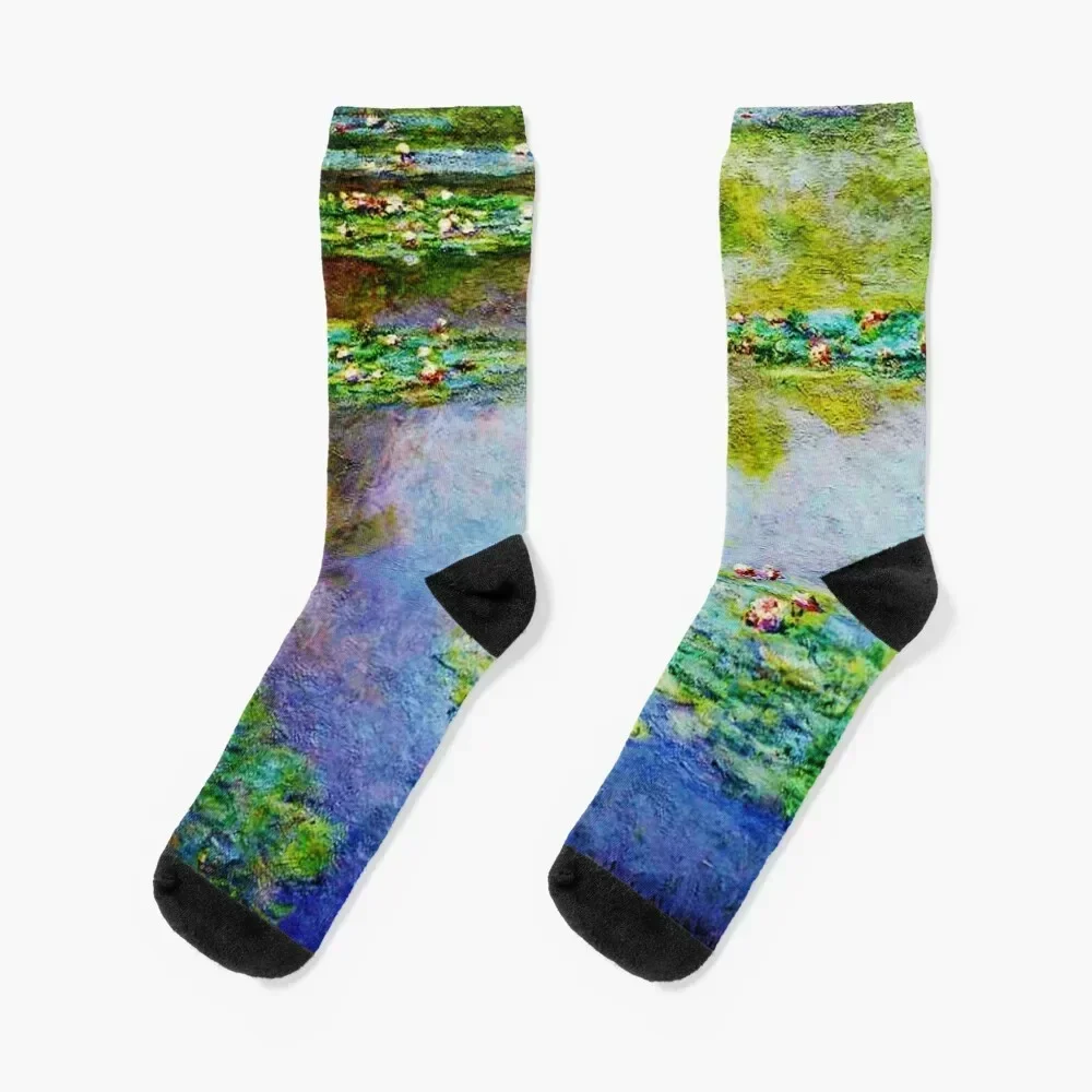 Claude Monet |Le Jardin d'eau de Giverny- The Water Garden at Giverny Socks Christmas cool loose Boy Child Socks Women's