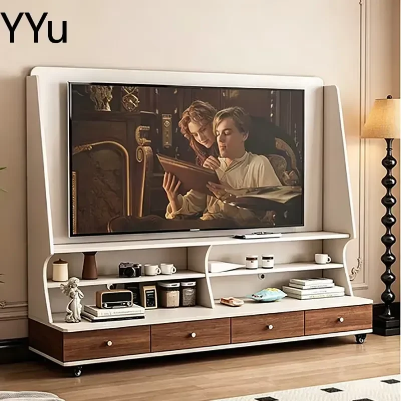 for Nordic Creative TV Stand Movable Storage Cabinet Modern Glamour Trendy Television Table Living Room Furniture Home Decor