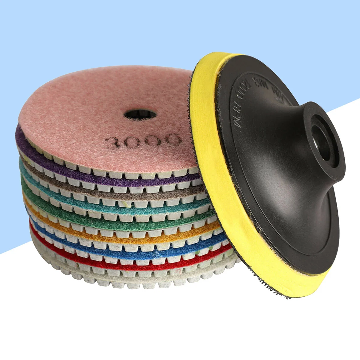 Polishing Pads Pad Wet Kit Diamond Discs Sanding Grinder Concrete Marble Dry Grit Polisher Backer Stone Buffer Drill Polish