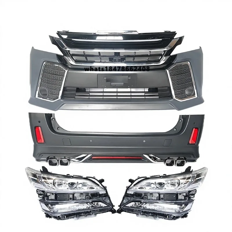 

High Quality 100% FITMENT Vellfire 2008 to 2015 ALPHARD BODY KIT PP MATERIAL Car Bumpers for Vellfire 20 2008-2014
