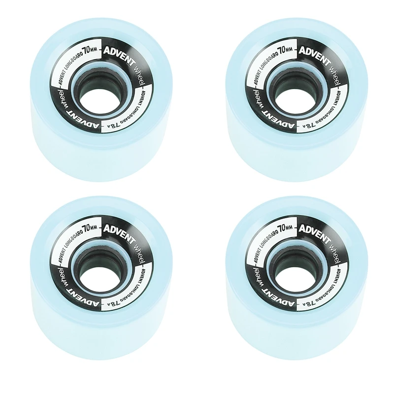 

Набор из 4 колес 70x51 мм 78A, смещенная втулка, твердые колеса для Лонгборда, гладкие колеса для верховой езды, лонгбординг