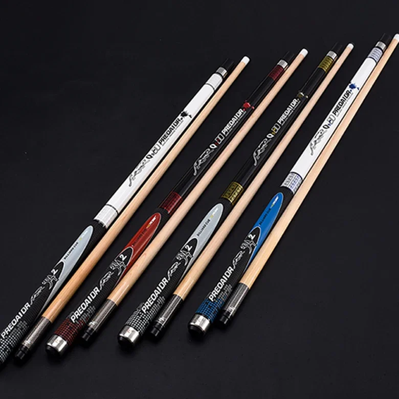 Woods Snooker Custom Wholesale 8 Ball Pool Carom Billiard Master Cues Stick Green Billiard Pool