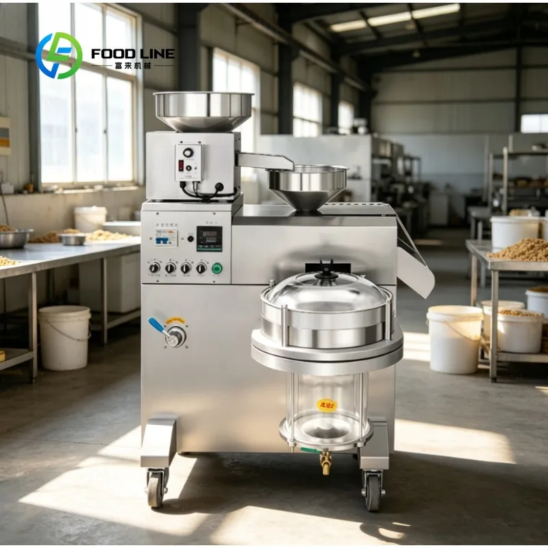 Custom One-button Operation Household Oil Press Machine Easy Clean Automatic Mini Cold Hot Oil Extractor