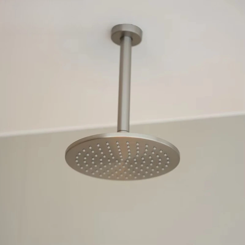 

Black Bathroom Hot and Cold Shower Mixer Wall Mounted Rain Hidden Square Shower Set