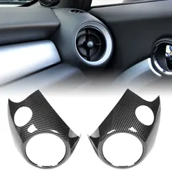 Carbon Fiber Look Side Air Conditioner Air Vent Outlet Frame Trim Cover Fit For Mini Cooper R54 R56 Clubman R55 Crossover R60
