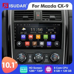 10.1 inch Isudar Android 12 Car RadioFor MAZDA CX9 CX-9 2006-2016 Carplay Auto Stereo No 2din