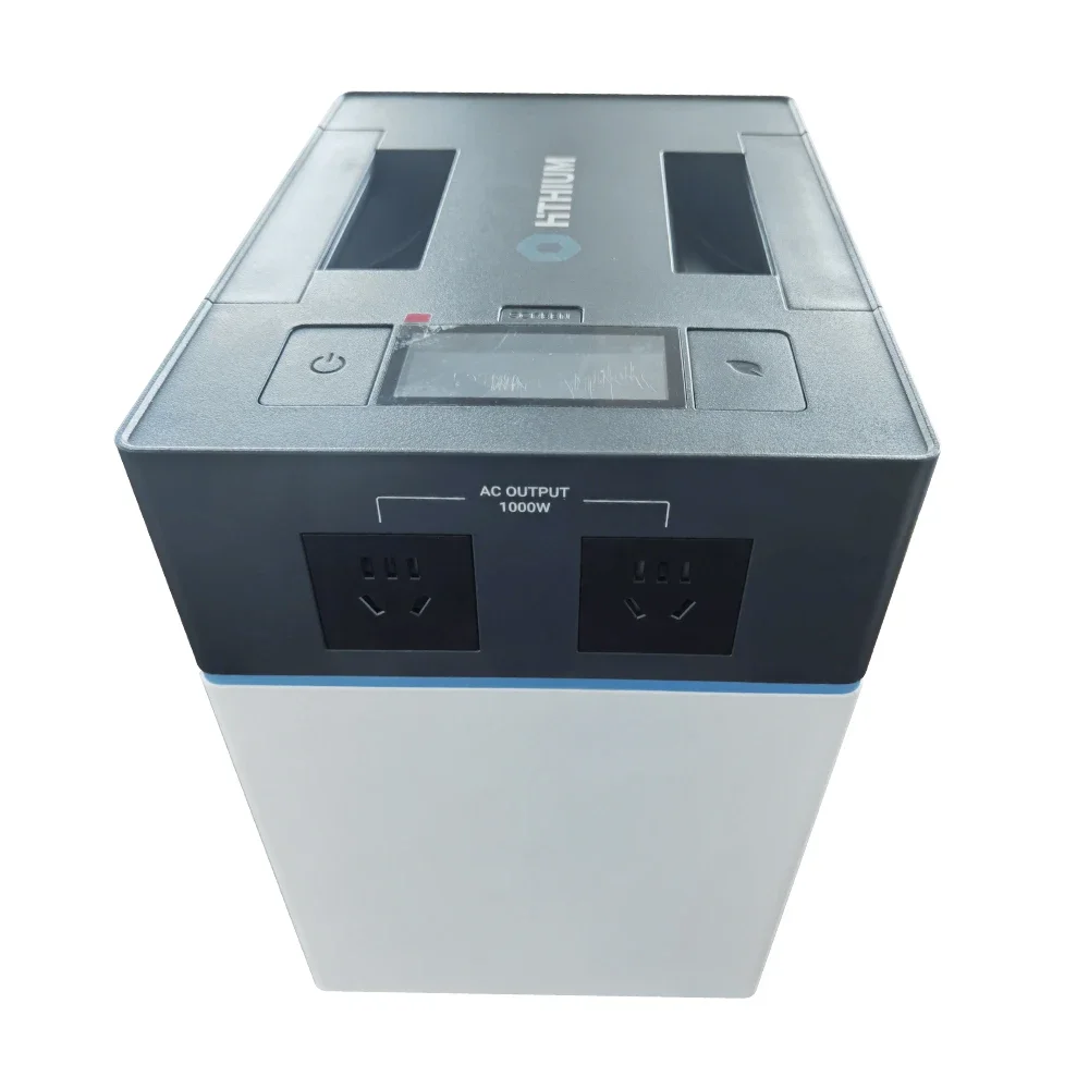 New Lifepo4 Portable Power Station Hithium 2kwh 1000W Powerstation Backup Lithium Battery With AC DC Type C Solar Generator