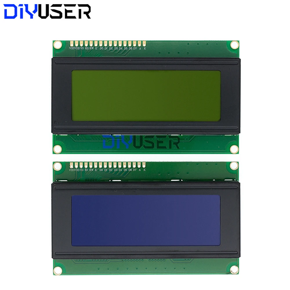 شاشة LCD2004 مقاس 20 × 4، واجهة I2C، إضاءة خلفية زرقاء/أخضر لـ Arduino، STM32، Raspberry Pi، حفظ دبابيس الإدخال/الإخراج الرقمية #6