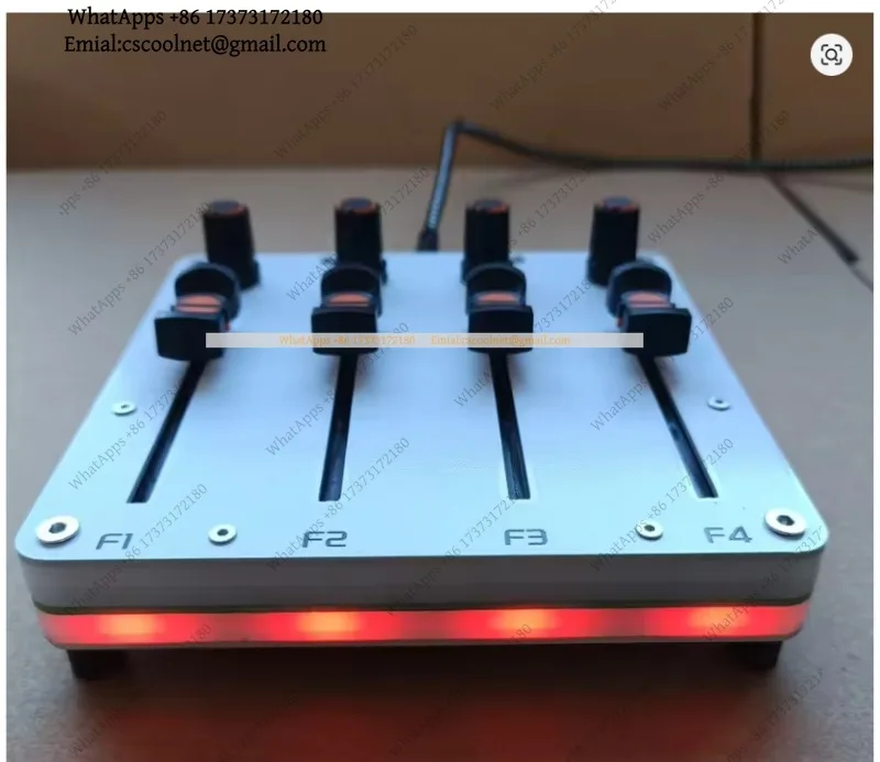 4 Knobs 4 Faders MIDI Controller 45mm Custom CC Computer Music Host Software