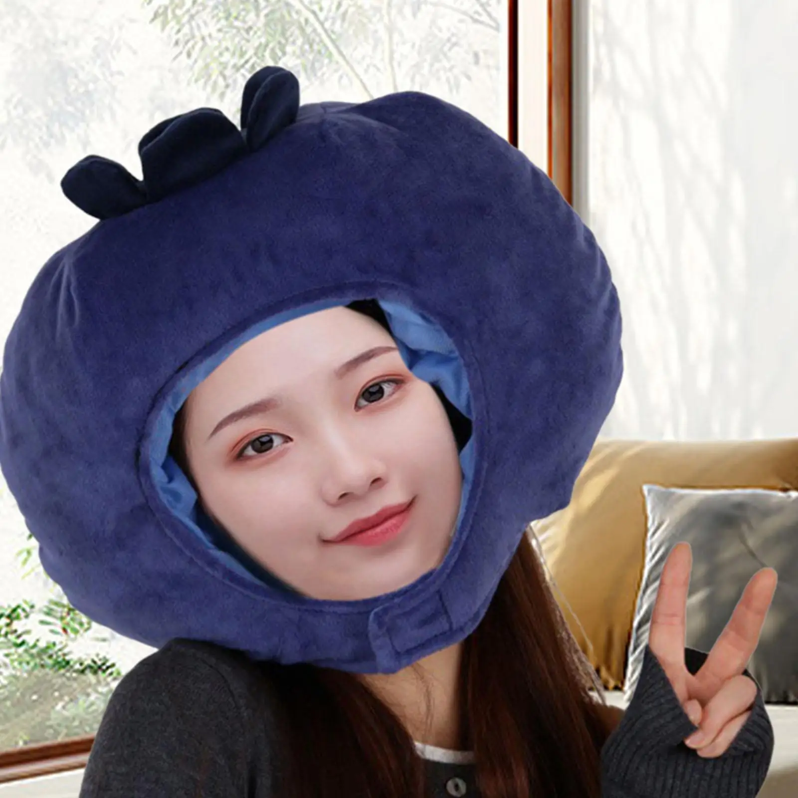

Blueberry Headgear Hat Cute Halloween Cap Comfortable Dress up Costume Prop for