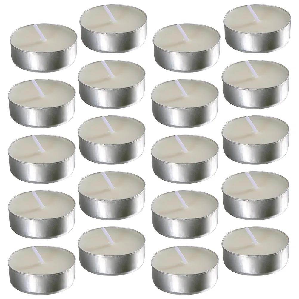 50 Pcs Tea Candles Round Scented Convenient Multi-Function Mini Room Tealight For Wedding Paraffin Smokeless Christmas Decor