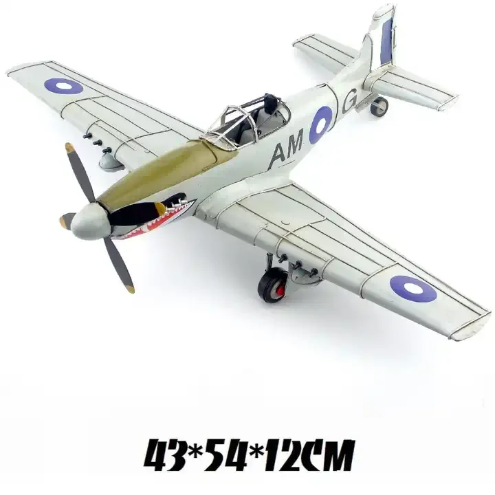 2023 High Sale World War II Legendary Fighter Mustang P51 - Fine Collection Version Pure Manual Antique Aircraft Decoration Gift