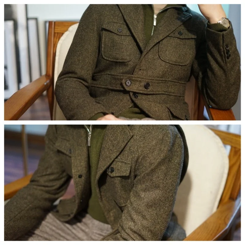 Veste En Tweed à Deux Boutons Whiteoak - Elm