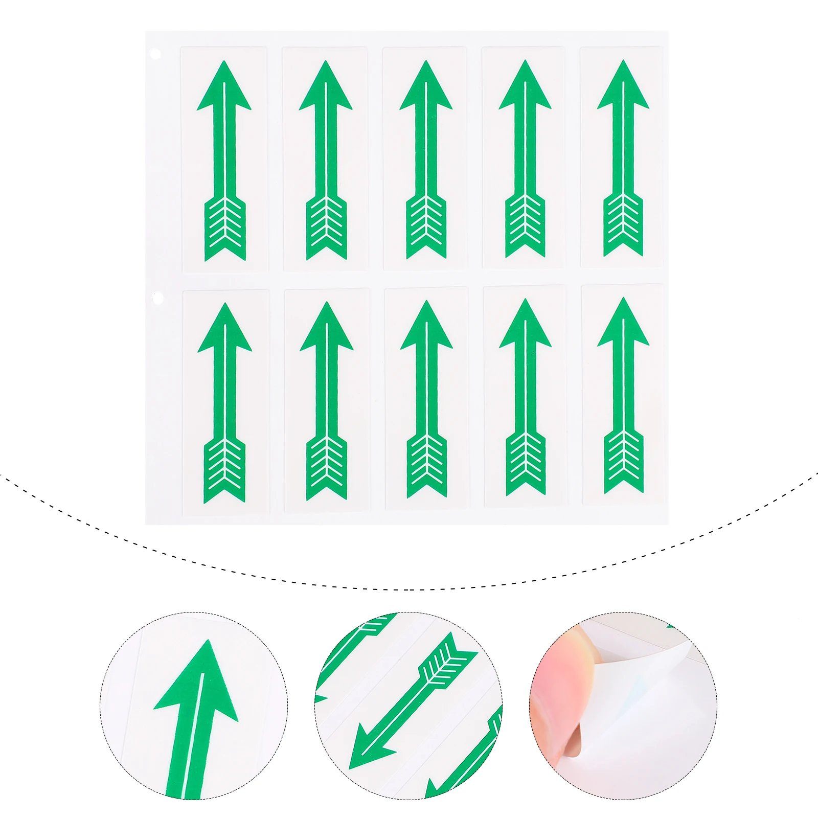 

10 Pcs Direction Stickers Arrow Indicating Direction Decals Safe Pipeline Flow Signs Traffic Easy