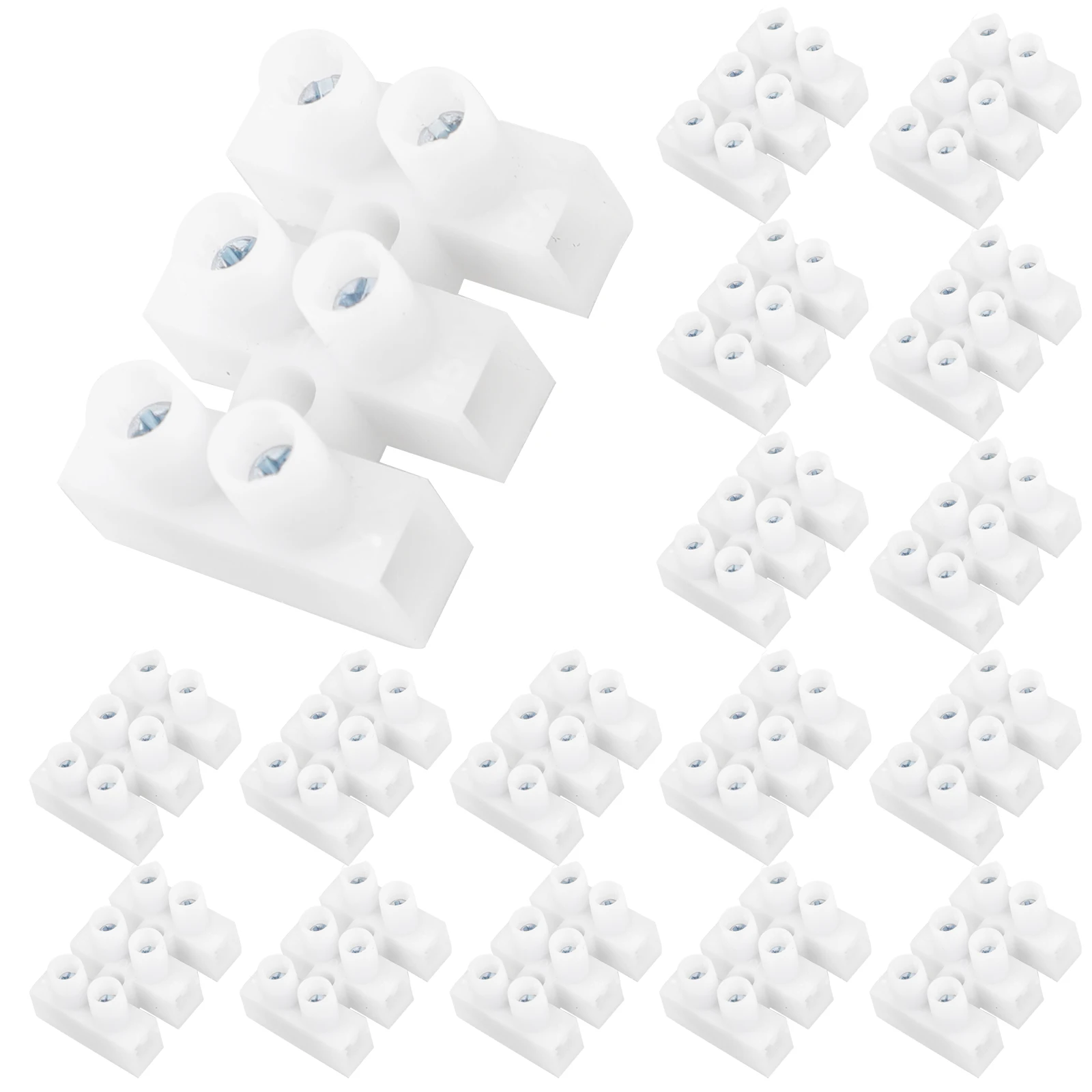 

100pcs Quick Connect Wire Connectors 3-Pin 10A High Conductivity Manganese Steel Electrical Cable Connector Fireproof Pp Shell