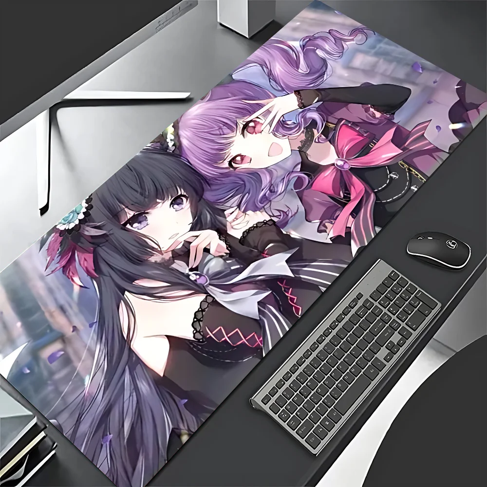 B-BanG D-Dream Mousepad Mouse Pad Laptop Gaming Accessories Mousepad Large Desk Mat Computer Gamer Keyboard Rug Carpet