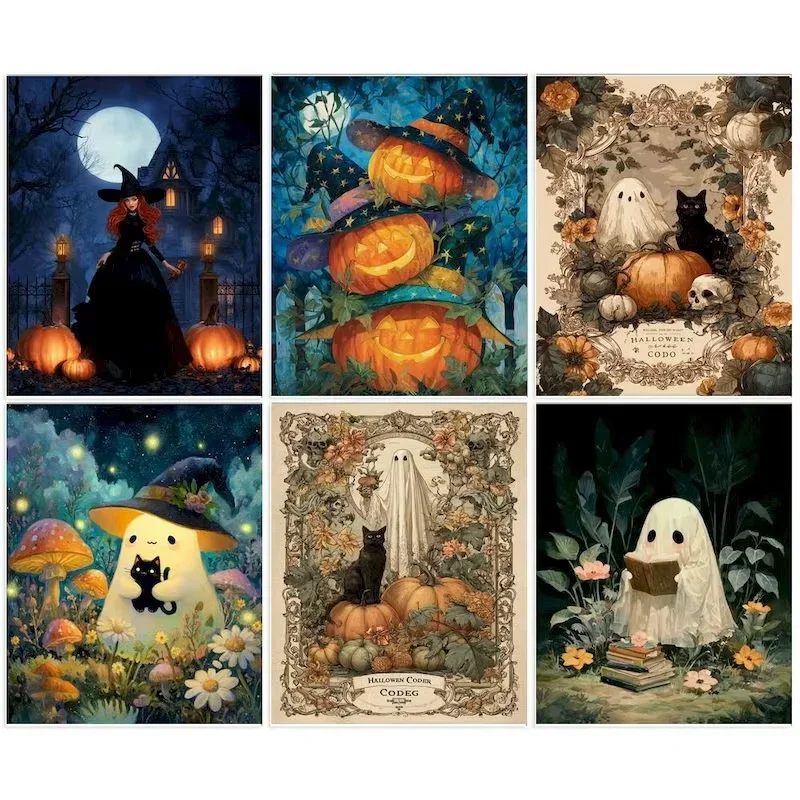 Diamond Painting The devil Halloween Mosaic Handmade Artwork Full Round/Square Diamonds For Beginners Gift Home Decor