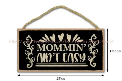 minimalist decor garage mommin aint easy mom quote mothers day gift wood sign