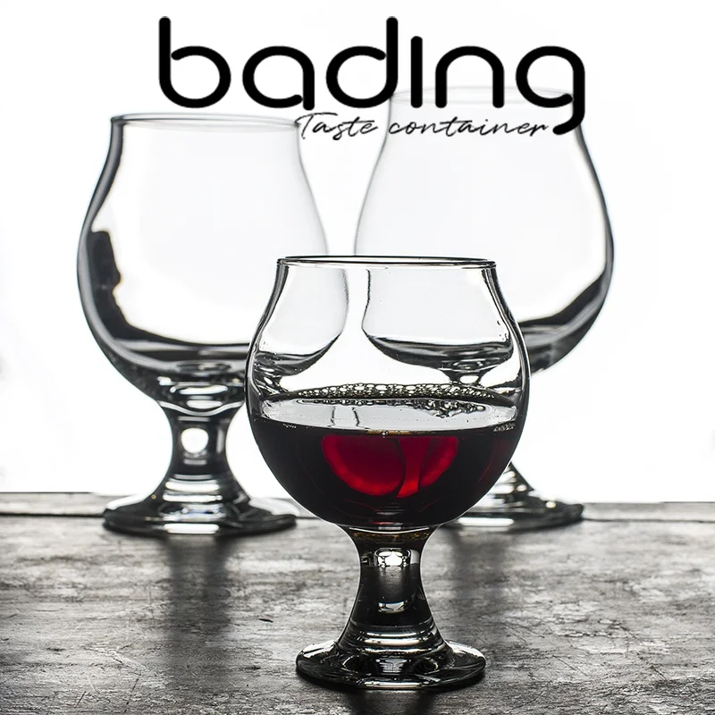Libby Beer Tasting Cup High Foot Glass for Bar Western Restaurant Brandy Mojito Wine Cup Durable Ordinary Glass Beer Mug