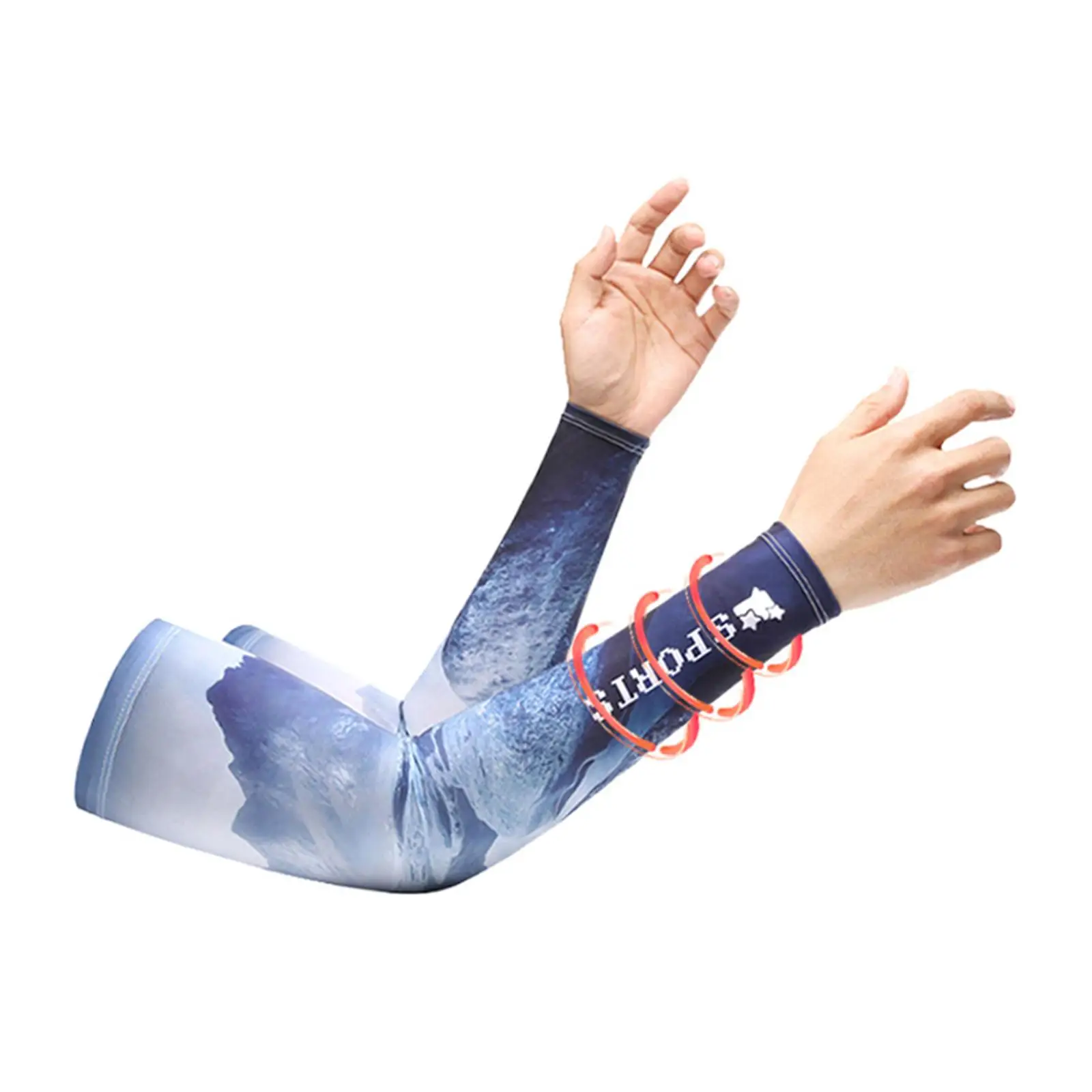 

Солнцезащитные рукава-накладки из дышащего охлаждающего полиэстера с маской-банданой для мужчин и женщин