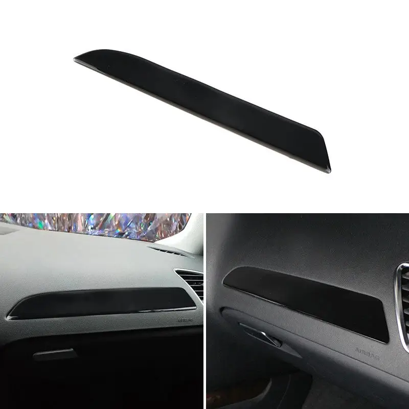 

For Audi A4 B8 2009 2010 2011 2012 2013 2014 2015 2016 Piano Black Car Accessories Dashboard Decor Cover Trim