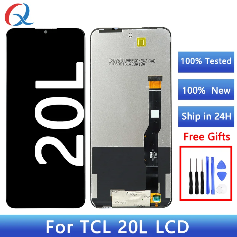 استبدال الشاشة لـ TCL 20L ، شاشة LCD ، تجميع محول الأرقام ، الهاتف المحمول ، الشاشة ، T774H ، T774B ، 20L