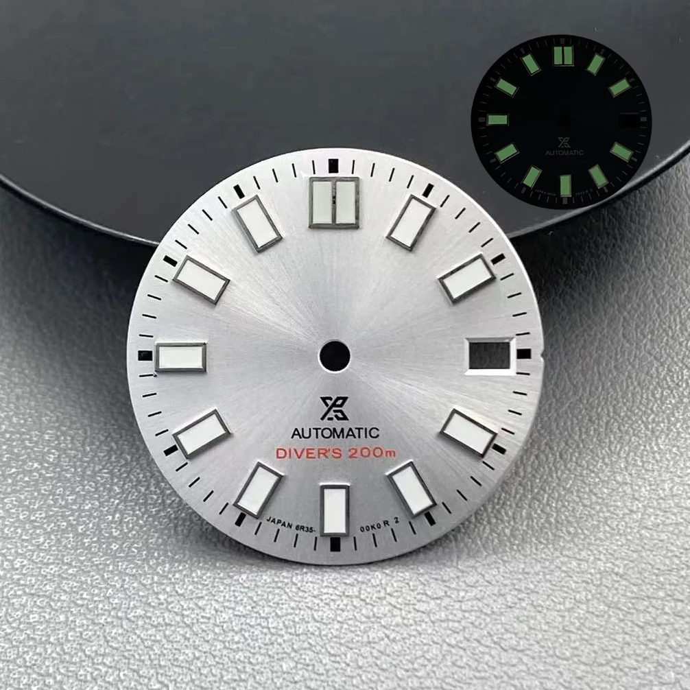 NH35 الطلب 28.5 مللي متر تقويم واحد Sunray 62MAS Prospex الأخضر مضيئة الهاتفي والأيدي ل NH35 NH36 NH38 تعديل الملحقات