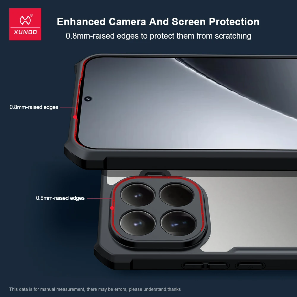 

Для Xiaomi 15T Pro 15T чехол Xundd с магнитным кольцом и подставкой, прозрачная задняя крышка для ПК для Xiaomi Mi 15T