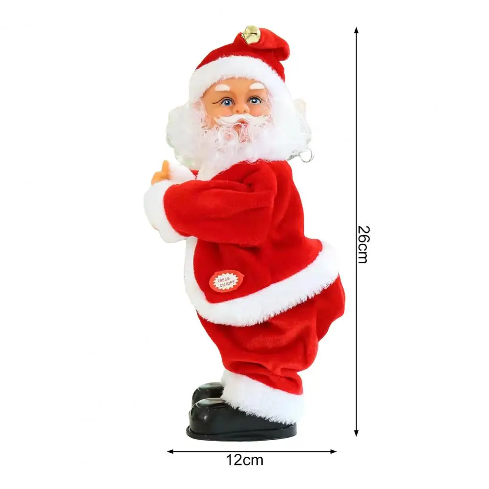 Electric Santa Claus Twerking Elderly Doll Buttock Shaking Xmas Figurine Dancing Christmas Music Toy for Party Christmas Decor