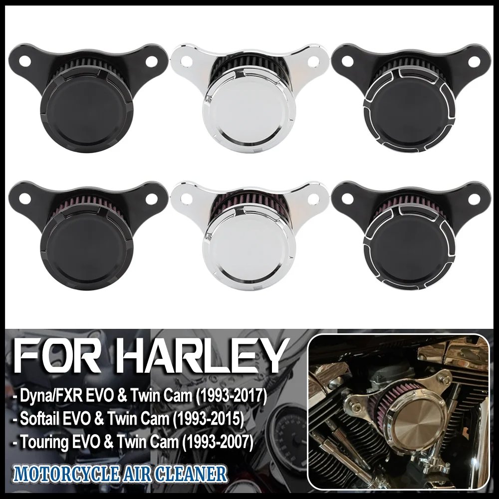 

Air Cleaner Intake Filter Kit for Harley Dyna FXR Street Bob Softail Fatboy Touring Road King Electra Street Glide Twin Cam EVO