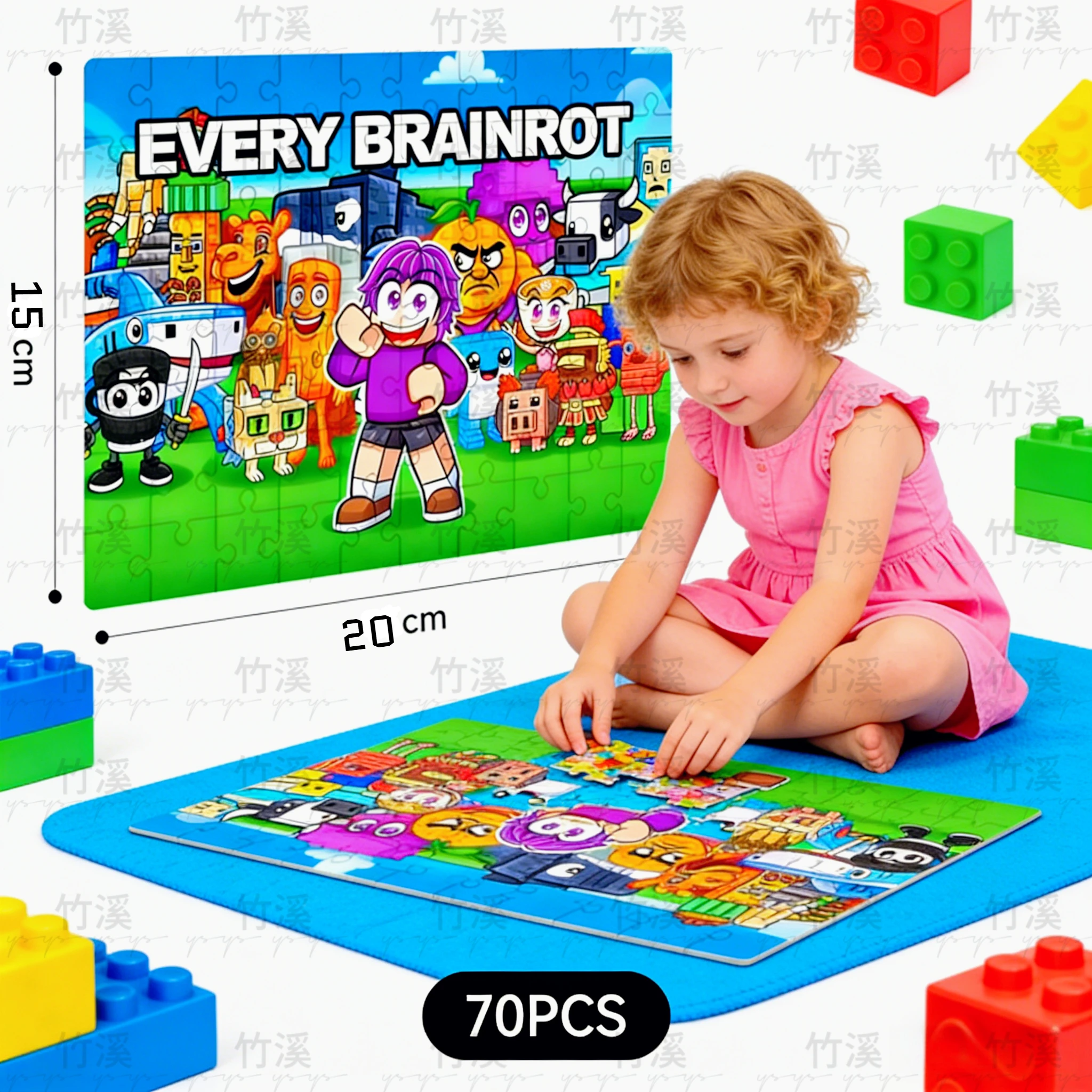 لعبة ألغاز ولوحية ثلاثية الأبعاد من Brainrot الإيطالية الجديدة |   هدية إبداعية للفتيات والأطفال والكبار |