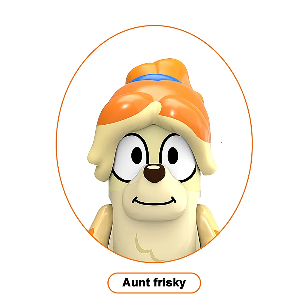 Bluey E Bingo Doll Toy Series Coco Mackenzie Mia Rad Carino Mini Particelle Assemblato Personaggio Anime Giocattolo per Bambini Regalo