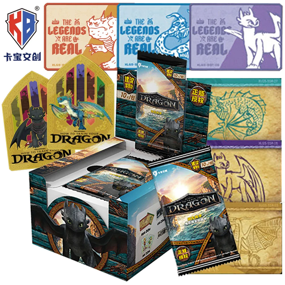 

Original Kabao How To Train Your Dragon Collection Card Exquisite Color Window Craft Creative Card Kid's Christmas Treasure Gift