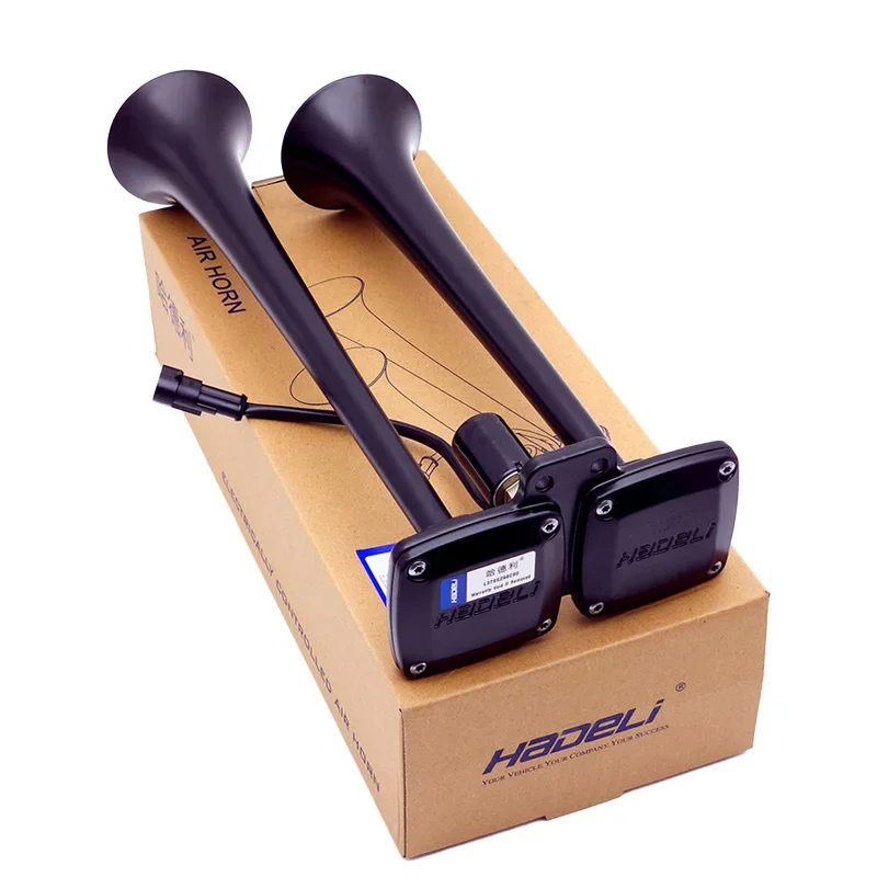 12V24V ガスホーン、バス、トラック、高周波および低周波デュアルチューブホーン、ホイッスル、電気制御ホーン