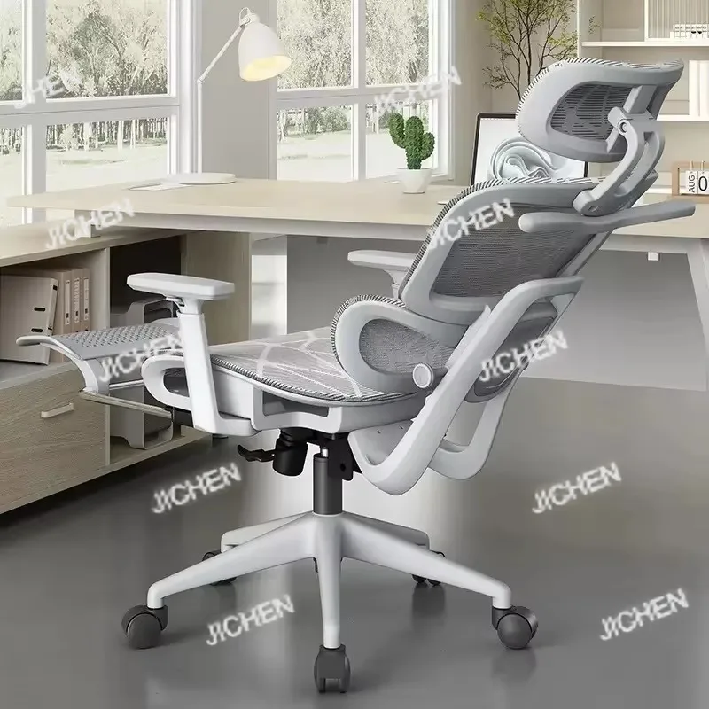 Ottoman Armrest Office Chair Orthopedic Modern Comfortable Swivel Office Chair Computer Study Silla De Escritorio Furniture