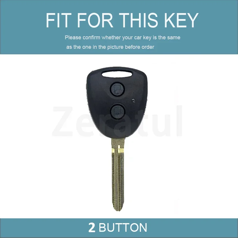 2 Buttons Remote Keyless Protector For TOYOTA Grand New Avanza Daihatsu Xenia Perodua Alza Myvi Axia TPU Car Key Fob Cover Case