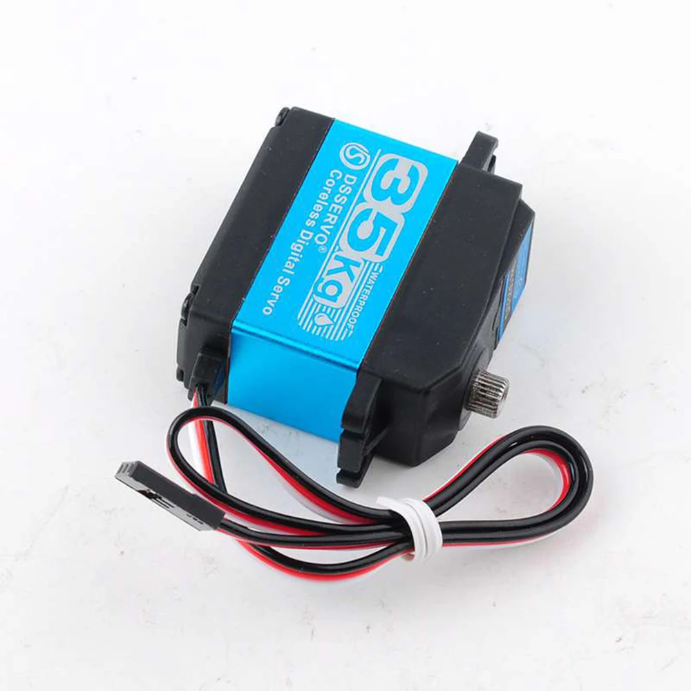 Servo sin núcleo Ds3235 para coche robótico, dispositivo de alta velocidad de 35Kg, 270 grados, Digital y de acero inoxidable, resistente al agua