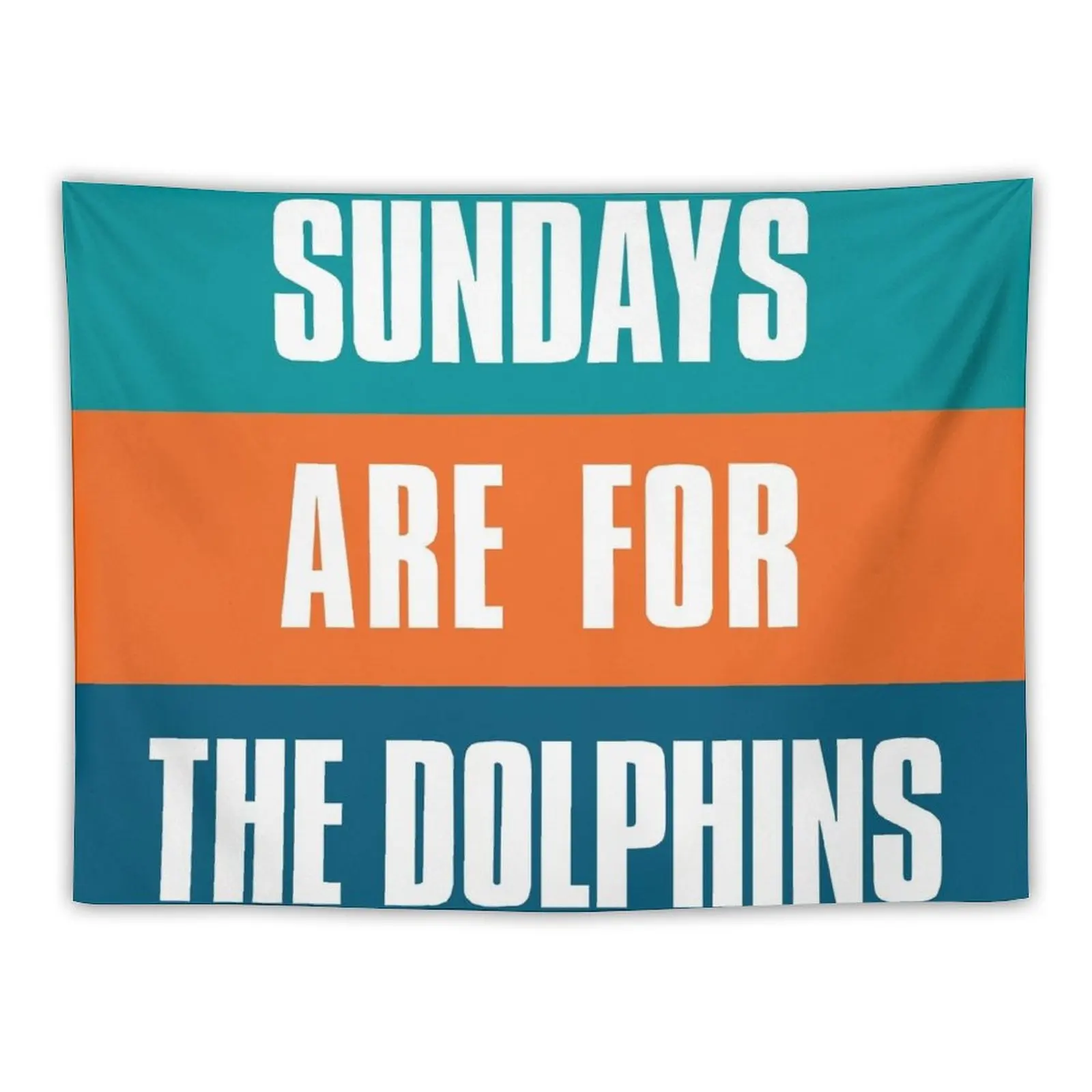 

New Sundays are for The Dolphins, Miami Football Fans Tapestry Decoration Bedroom Room Decorations Home Decoration Accessories