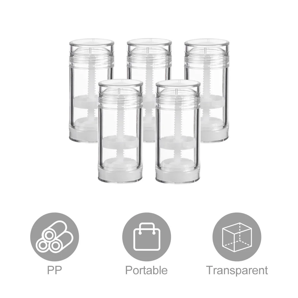 5 Pcs Deodorant Bottle Empty Containers Cream Sub Dispenser Bottles Paste Subs Holder Oil Seed Body for Homemade Refillable