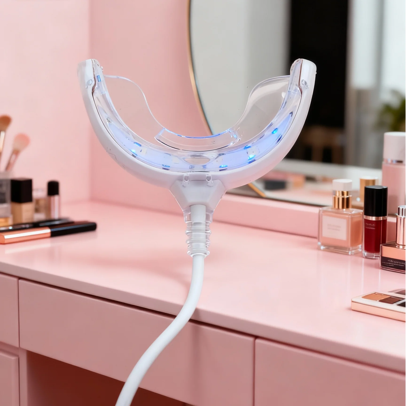 

Светодиодное устройство для оральной терапии для облегчения зубной боли и отеков десен — красный свет 625 нм, медицинский силикон