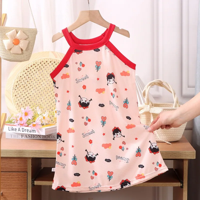 Summer Girl Princess Dress Fashion Comfortable Breathable Sleeveless Slip Dress Baby Casual Beach Dress Vestidos Para Niñas