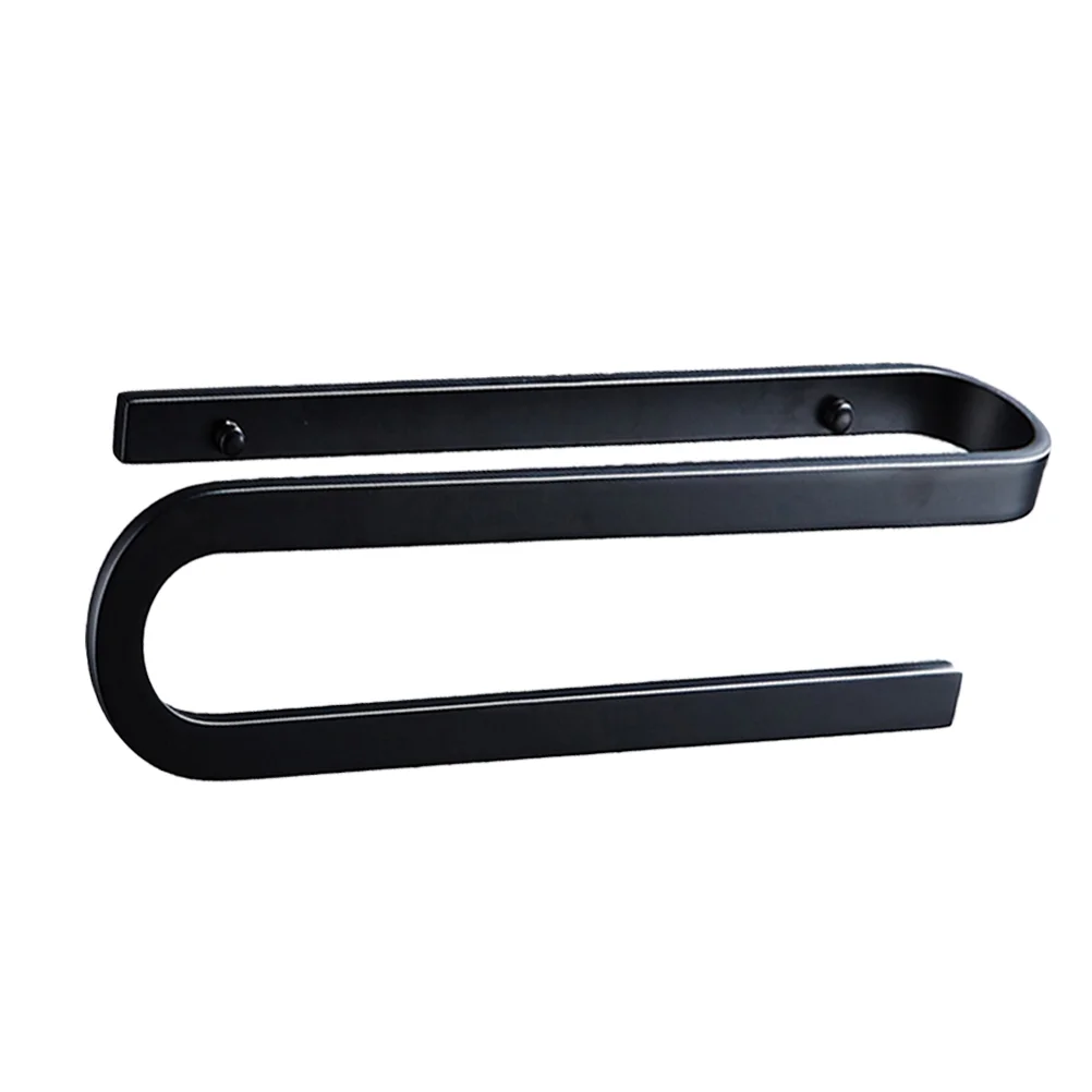 

Wall-mounted Towel Rack Hanger Holder Organizer for Bathroom Kitchen Toilet Restroom towel mounted