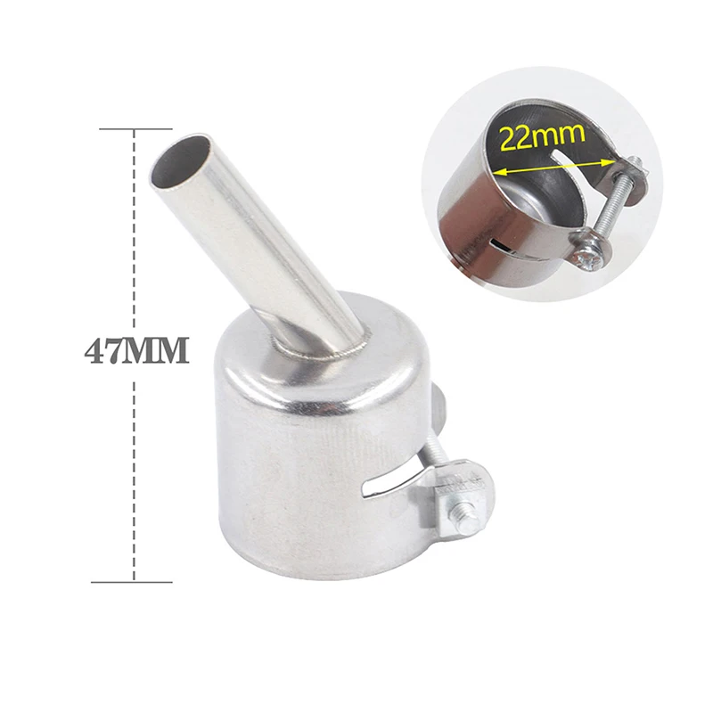 850 Series 45° Curved Hot Air Nozzle, 3-12mm for BGA/SMD Rework, Precise Heating in Tight Spaces, Accessory for Rework Stations