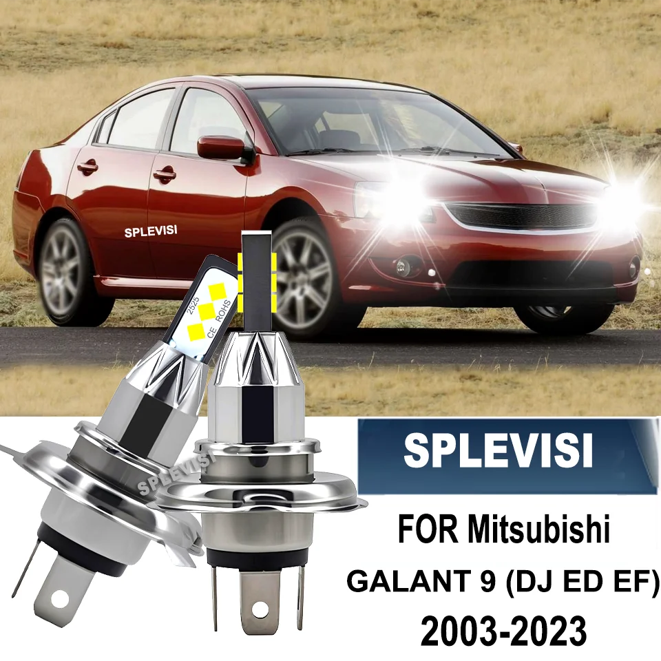 

LED Car Headlights H4 6000K 60W Lamps For MITSUBISHI GALANT 9 Saloon(DJ ED EF)2003 2004 2005 2006 2007 2008 2009 2010 2011-2023