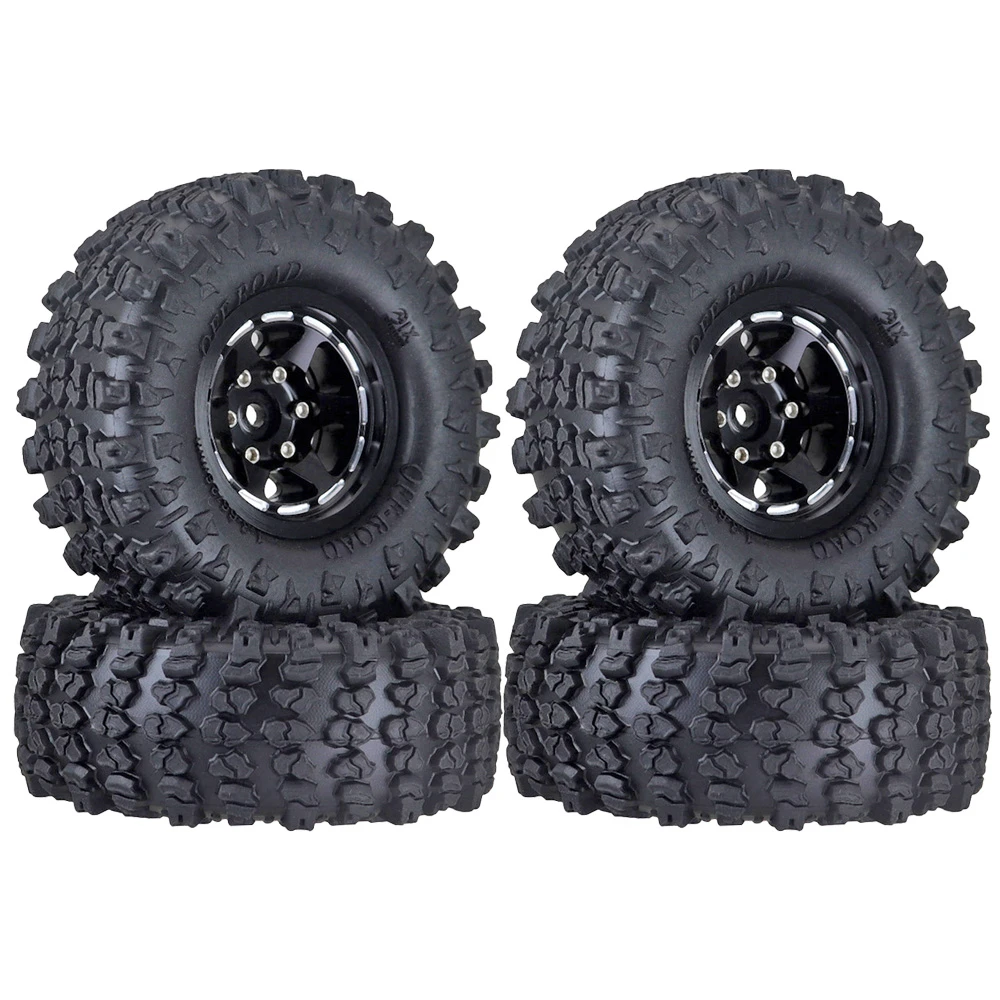 Pneumatico per cerchione Beadlock da 1,3 pollici in lega di alluminio Ajrc per 1/24 Fms24 Axial Scx24 1/18 Traxxas Trx4m Trx4-m Rc Crawler Car Tire