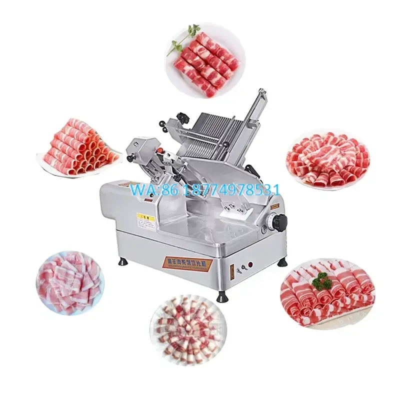 Wmwmnu New Commercial Meat Cutting Equipment Full Automatic Industrial Stainless Frozen Meat Slicer