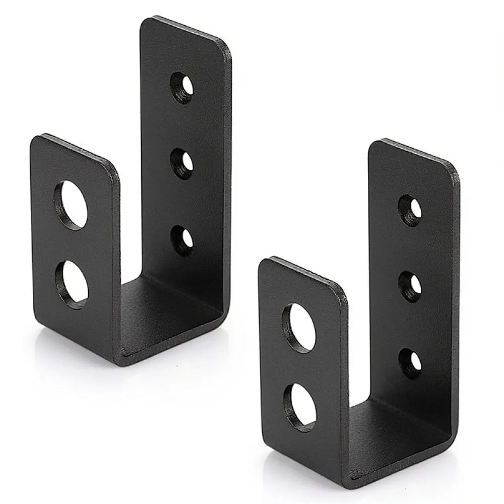 Security U Shaped Door Bracket Heavy Duty Metal Barricade For Garage Entryway Barn Gate Home Safety Mechanism
