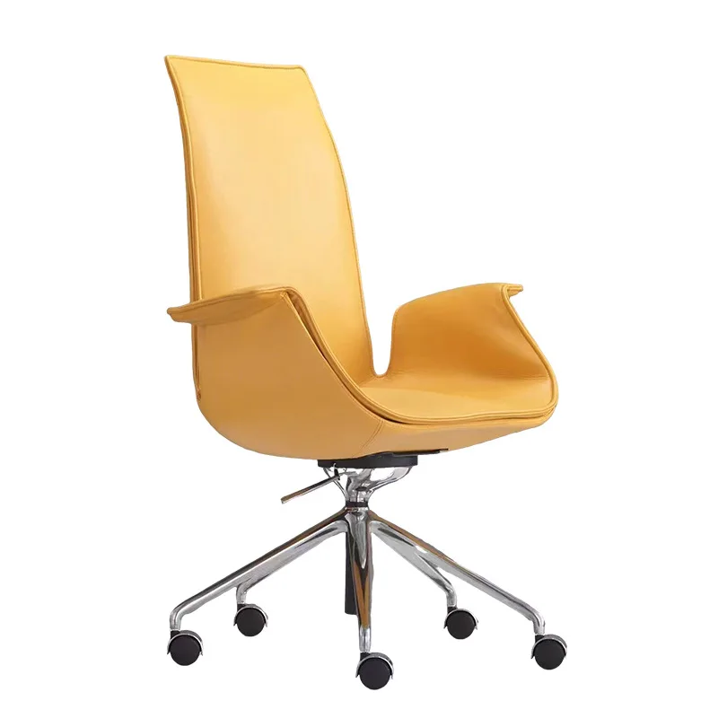 Simple and comfortable sedentary ergonomic chair, high-end office chair, removable leather case e-sports seat