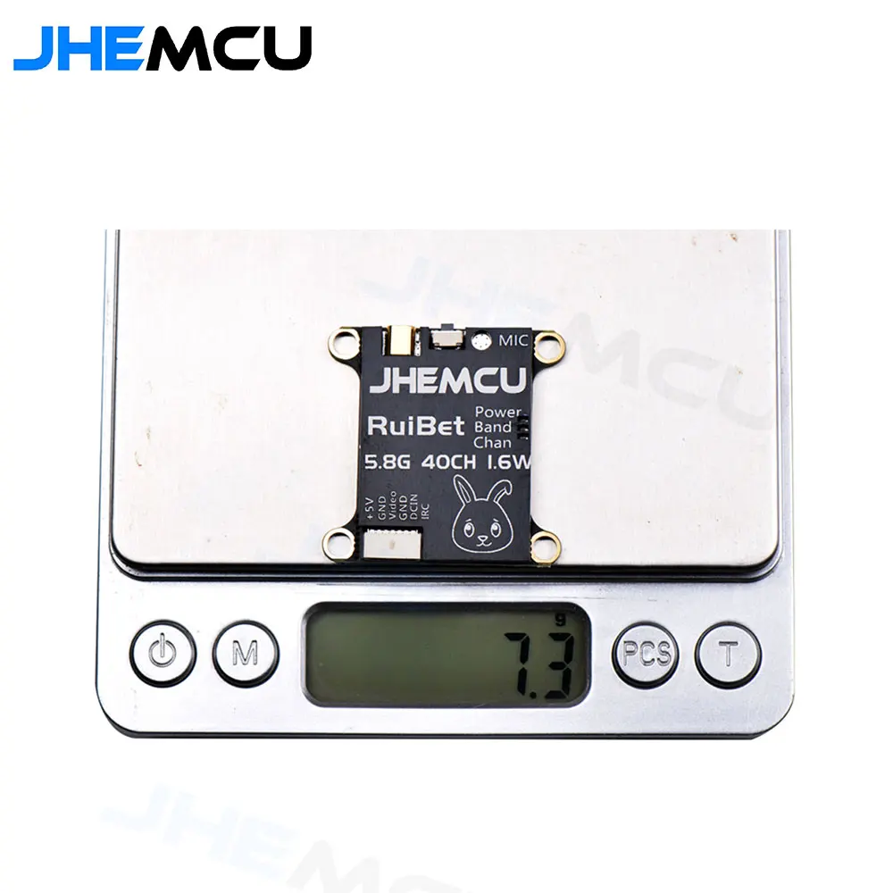 JHEMCU RuiBet Tran-3016W VTX 5,8 GHZ 40CH PIT/25 MW/200/400/800/1600 MW Umschaltbare VTX 2-6S 30,5X30,5 MM Für FPV Racing Drone